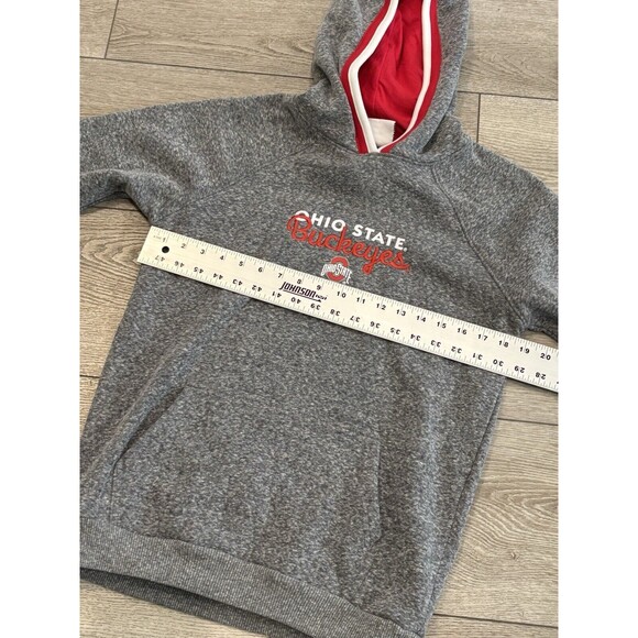 Ohio State Buckeyes Pullover Hoodie Gray Men’s Small NWT College Athletic - Picture 5 of 8